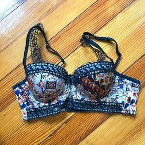 Pleasure State Couture Bra with Swarovski Crystals and Lace